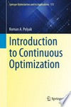 Introduction to Continuous Optimization