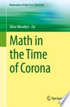 Math in the Time of Corona
