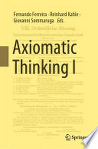 Axiomatic Thinking I