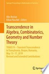 Transcendence in Algebra, Combinatorics, Geometry and Number Theory: TRANS19 – Transient Transcendence in Transylvania, Brașov, Romania, May 13–17, 2019, Revised and Extended Contributions /