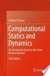Computational Statics and Dynamics: An Introduction Based on the Finite Element Method /