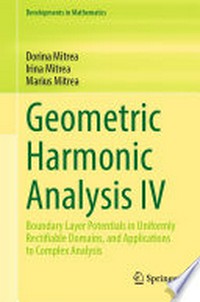 Geometric Harmonic Analysis IV: Boundary Layer Potentials in Uniformly Rectifiable Domains, and Applications to Complex Analysis /