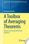 A Toolbox of Averaging Theorems: Ordinary and Partial Differential Equations /