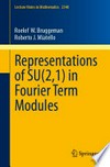 Representations of SU(2,1) in Fourier Term Modules