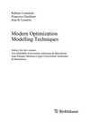Modern Optimization Modelling Techniques