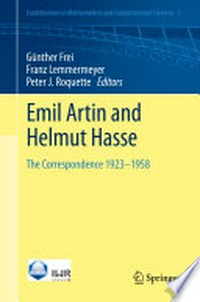 Emil Artin and Helmut Hasse: The Correspondence 1923-1958