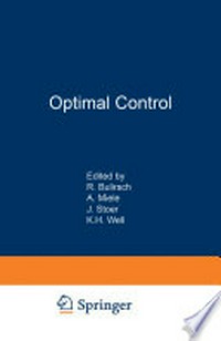 Optimal Control: Calculus of Variations, Optimal Control Theory and Numerical Methods /