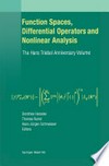 Function Spaces, Differential Operators and Nonlinear Analysis: The Hans Triebel Anniversary Volume 