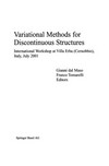 Variational Methods for Discontinuous Structures: International Workshop at Villa Erba (Cernobbio), Italy, July 2001 