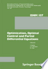 Optimization, Optimal Control and Partial Differential Equations: First Franco-Romanian Conference, Iasi, September 7–11, 1992 /