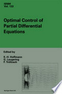 Optimal Control of Partial Differential Equations: International Conference in Chemnitz, Germany, April 20-25, 1998 