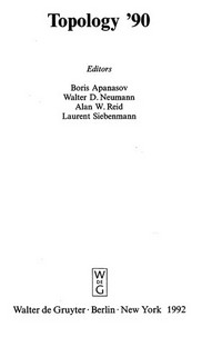 Topology '90: proceedings of the research semester in low dimensional topology at the Ohio State University