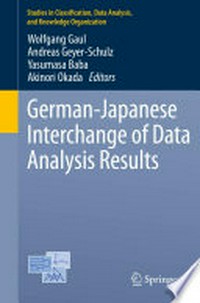 German-Japanese Interchange of Data Analysis Results