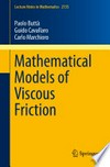 Mathematical models of viscous friction