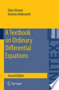 A Textbook on Ordinary Differential Equations