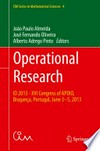 Operational Research: IO 2013 - XVI Congress of APDIO, Bragança, Portugal, June 3-5, 2013 