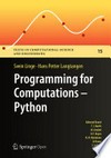 Programming for Computations - Python: A Gentle Introduction to Numerical Simulations with Python /