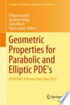 Geometric Properties for Parabolic and Elliptic PDE's: GPPEPDEs, Palinuro, Italy, May 2015 /