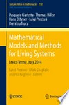 Mathematical Models and Methods for Living Systems: Levico Terme, Italy 2014 