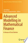 Advanced Modelling in Mathematical Finance: In Honour of Ernst Eberlein /