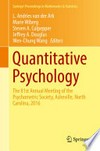Quantitative Psychology: The 81st Annual Meeting of the Psychometric Society, Asheville, North Carolina, 2016 