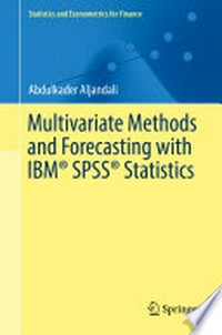Multivariate Methods and Forecasting with IBM? SPSS? Statistics