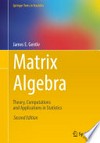 Matrix Algebra: Theory, Computations and Applications in Statistics 