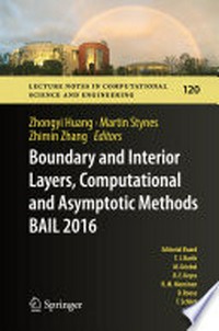 Boundary and Interior Layers, Computational and Asymptotic Methods BAIL 2016