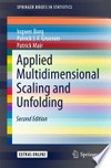 Applied Multidimensional Scaling and Unfolding