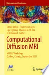 Computational Diffusion MRI: MICCAI Workshop, Québec, Canada, September 2017