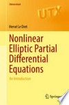 Nonlinear Elliptic Partial Differential Equations: An Introduction