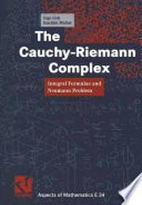 The Cauchy-Riemann Complex: Integral Formulae and Neumann Problem /