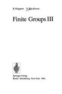 Finite groups III