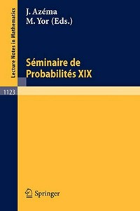 Séminaire de probabilités XIX, 1983/84: proceedings