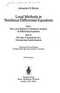 Local methods in nonlinear differential equations. Part. I-II