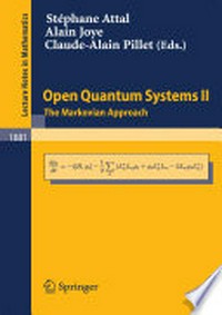 Open Quantum Systems II: The Markovian Approach