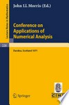 Conference on Applications of Numerical Analysis: Held in Dundee/Scotland, March 23–26, 1971 