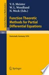 Function Theoretic Methods for Partial Differential Equations: Proceedings of the International Symposium Held at Darmstadt, Germany, April 12–15, 1976 /