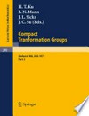 Proceedings of the Second Conference on Compact Transformation Groups: University of Massachusetts, Amherst, 1971 /