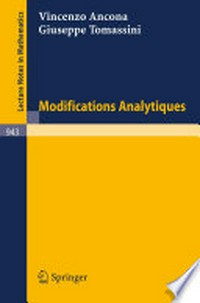Modifications Analytiques