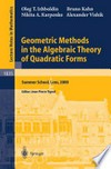 Geometric Methods in the Algebraic Theory of Quadratic Forms: Summer School, Lens, 2000 /