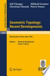 Geometric Topology: Recent Developments: Lectures given on the 1st Session of the Centro Internazionale Matematico Estivo (C.I.M.E.) held at Montecatini Terme, Italy, June 4–12, 1990 