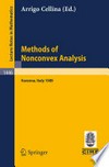 Methods of Nonconvex Analysis: Lectures given at the 1st Session of the Centro Internazionale Matematico Estivo (C.I.M.E.) held at Varenna, Italy, June 15–23, 1989 /
