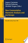Non-Commutative Harmonic Analysis and Lie Groups: Proceedings of the International Conference held in Marseille-Luminy, June 24–29, 1985 