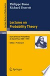 Lectures on Probability Theory: Ecole d'Eté de Probabilités de Saint-Flour XXIII—1993 