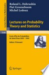 Lectures on Probability Theory and Statistics: Ecole d’Eté de Probabilités de Saint-Flour XXIV—1994