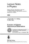 Evolution of galaxies: astronomical observations : proceedings of the Astrophysical school I, organized by the European Doctoral Network at Les Houches, France, 5-16 September 1988