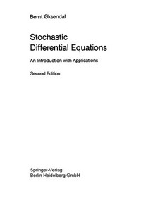 Stochastic differential equations: an introduction with applications 