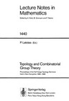 Topology and combinatorial group theory: proceedings of the fall Foliage seminars held in New Hampshire 1986-1988