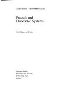 Fractals and disordered systems /